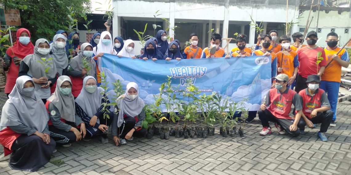 Healthy Day SMP Al Muslim Kolaborasikan Dengan Hari Menanam Pohon Indonesia