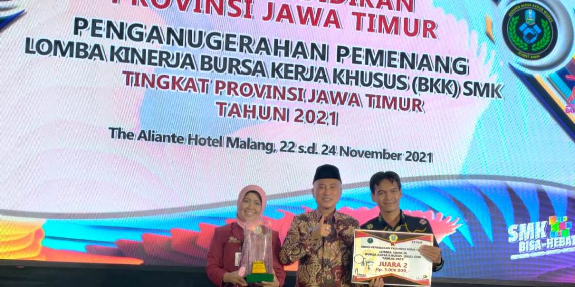 BKK SMK Negeri 2  Buduran Raih Juara II Lomba Kinerja BKK SMK Jatim 2021