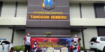 Peduli Korban Semeru, WSA Inspektur Polisi Angkatan 50 PW Jatim Kirimkan Bantuan