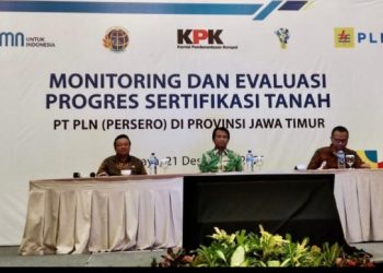 KPK Apresiasi Kakanwil dan Kakantah ATR/BPN se Jatim, Telah Terbitkan 235 Sertifikat Aset PT PLN Terbit