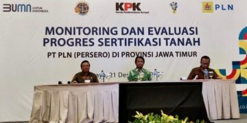 KPK Apresiasi Kakanwil dan Kakantah ATR/BPN se Jatim, Telah Terbitkan 235 Sertifikat Aset PT PLN Terbit