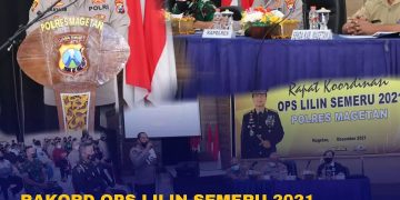 Gelar Rakor Ops Lilin Semeru 2021, Kapolres Magetan Pastikan Keamanan Nataru