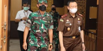 Kunjungan Kerja Pangdam Brawijaya ke Kajati Jatim