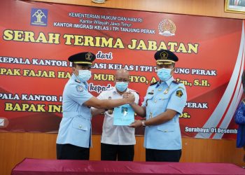 Indra Bangsawan Resmi Nahkodai Kanim Tanjung Perak Surabaya