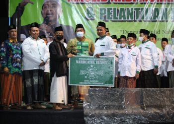 NU Ranting Desa Bangah Peringati Maulid Nabi Muhammad SAW Sekaligus Pelantikan Pengurus Ranting NU Bangah 2021-2026