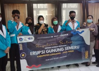 Siswa SMKN 1 Sidoarjo Galang Dana Peduli Korban Erupsi Semeru Terkumpul Rp 9 Juta