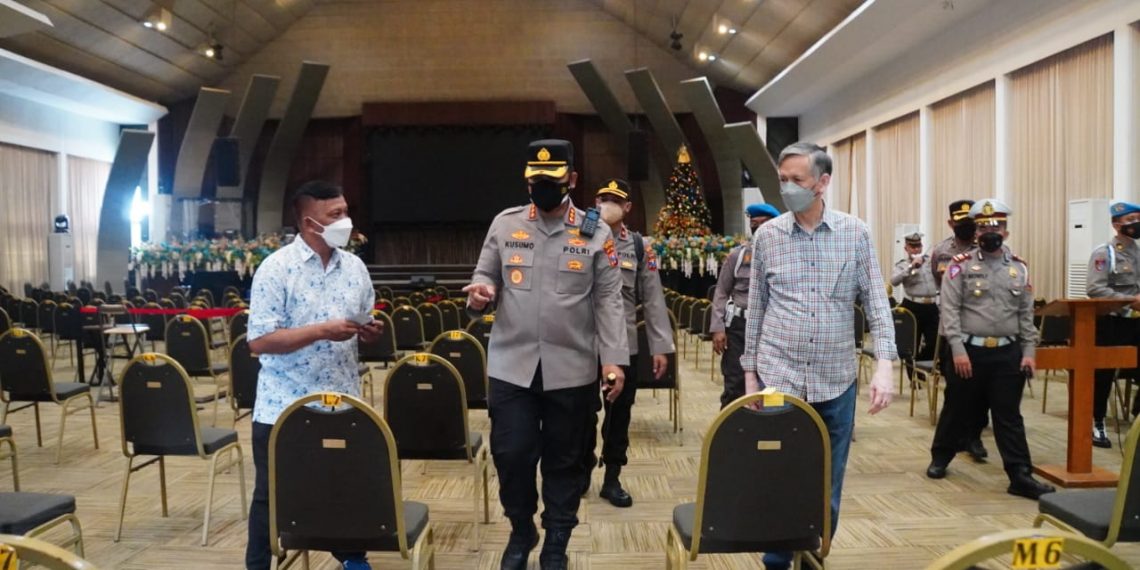 Jelang Natal 2021, Kapolresta Sidoarjo Cek Kesiapan Gereja