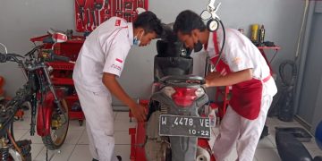 SMK Senopati Sedati Gebyar Service Sepeda Motor Gratis