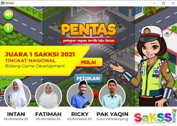 SMK Taruna Tarik Ukir Prestasi Nasional Juara SaKSSI 2021 Kategori Game Development
