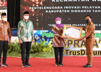 Gubernur Jatim Beri Apresiasi ‘SiPraja’ MPP Sidoarjo Virtual Pertama di Jatim