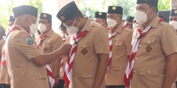 Ka Kwarda Gerakan Pramuka Jatim Kukuhkan Ka Mabicab dan Pengurus Mabicab Kwarcab Pramuka Sidoarjo