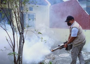 BHS fogging di Perum Villa Jasmine 2, Wonoayu Sidoarjo