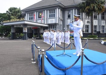 Wagub AAL Terdiam Sejenak saat Bacakan Amanat Hari Dharma Samudera 2022