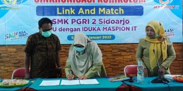 SMK PGRI 2 Sidoarjo-Maspion IT Teken MoU Untuk Sinkronisasi Kurikulum
