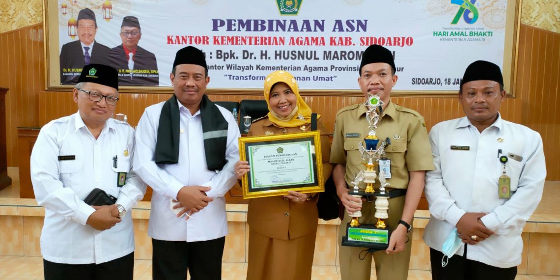 Masjid Ulul Albab SMKN 2 Buduran Juara 1 Terbersih dan Terindah Tingkat SMP/SMK/SMA