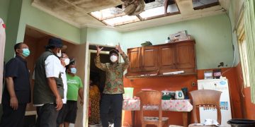 Bupati Muhdlor Pastikan Pemkab Bantu Biaya Perbaikan Rumah Rusak Akibat Puting Beliung