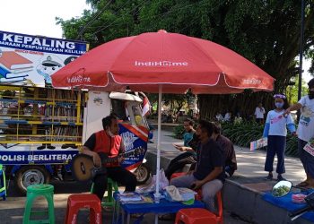 Peduli Literasi, Dari Tobos Hingga Motor, Perpus KEPALING Genteng 10 Tahun Mengabdi di Jalanan