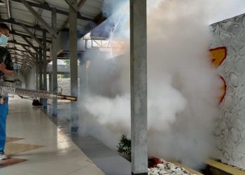 Cegah DBD, AAL Fogging Mess dan Gedung Perkuliahan