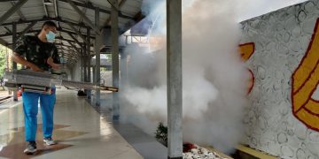 Cegah DBD, AAL Fogging Mess dan Gedung Perkuliahan