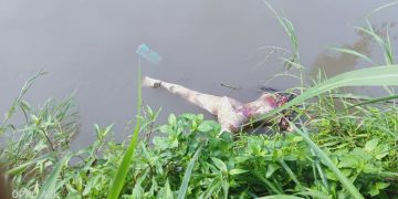 Mayat Lansia Ditemukan Mengapung di Sungai Bomo Blimbingsari