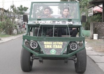 mobil listrik Tirex SMK Itaba Gedangan