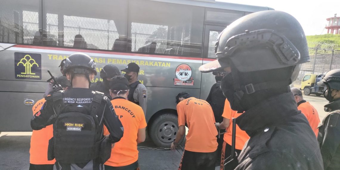 Lapas Banceuy Bandung Pindahkan 5 Narapidana ‘Highrisk’ ke Nusakambangan