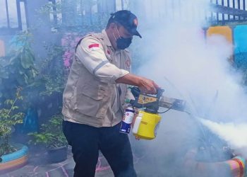 BHS fogging di Desa Kedungrawan Kecamatan Krembung