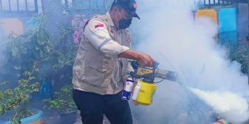 BHS fogging di Desa Kedungrawan Kecamatan Krembung