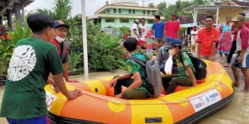 Banjir Kali Lamong Meluas, Kokam Pemuda Muhammadiyah Terjunkan Relawan