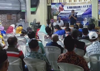 H Khulaim Junaidi saat reses di Kecamatan Prambon