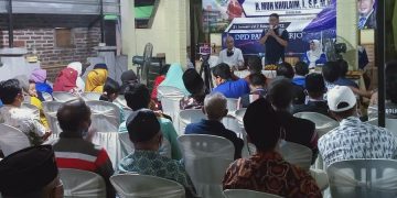 H Khulaim Junaidi saat reses di Kecamatan Prambon