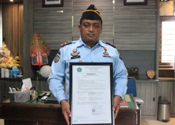 Dapur Lapas Sidoarjo Raih Sertifikat Laik Hygiene Sanitasi Jasaboga