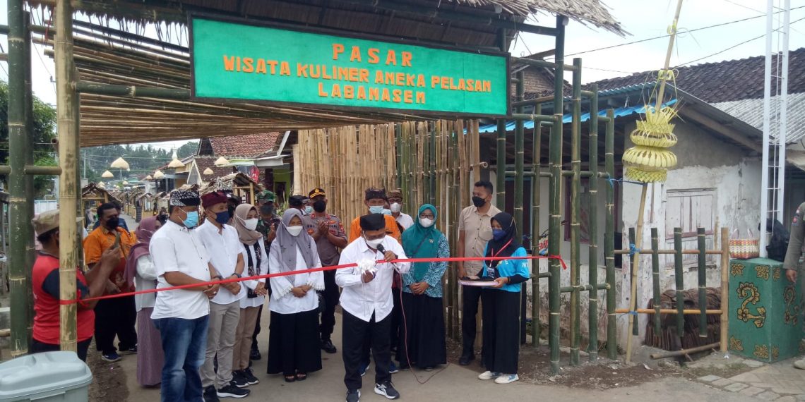 Launching Pasar Wisata Kuliner Pelasan Laban Asem, Hanya 2 Jam 70 Persen Ludes Terjual
