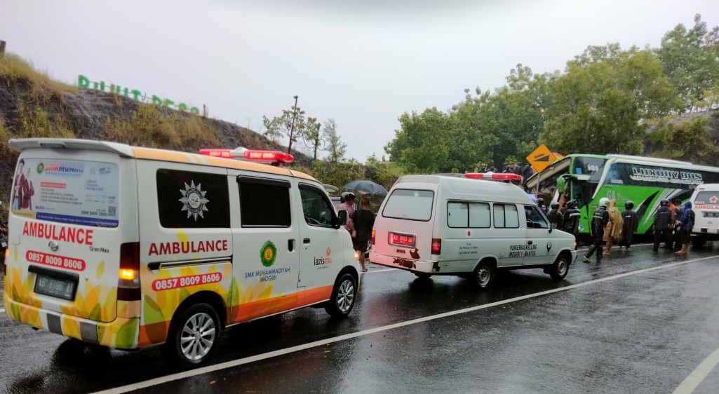 16 Korban Kecelakaan Bus Pariwisata di Imogiri Dirawat di RS PKU Muhammadiyah Bantul