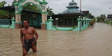 Lagi-lagi Kali Lamong Meluap, Rendam Ribuan Rumah di 7 Desa di Balongpanggang