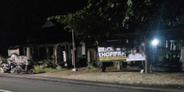 Spanduk Erick-Khofifah di Tuban