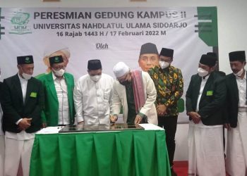 Rais Aam PB NU Teken Prasasti Resmikan Kampus II Universitas Nahdlatul Ulama Sidoarjo