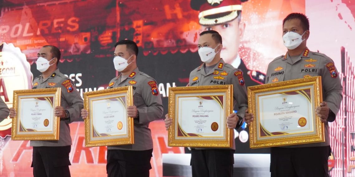 Polresta Sidoarjo Raih Penghargaan Pelayanan Prima dari Kementerian PANRB