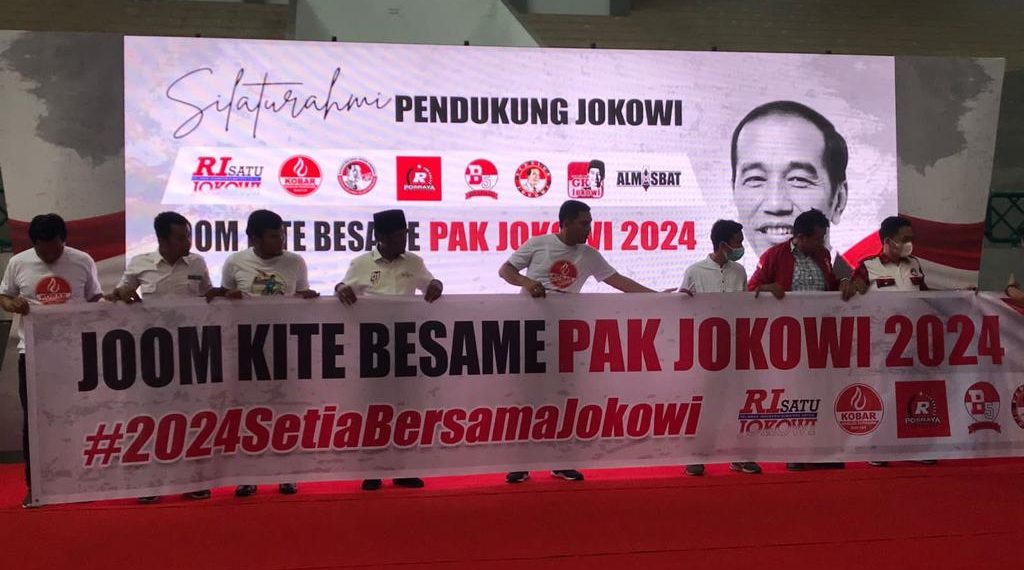 Relawan se-Provinsi Riau Gaungkan Joom Kite Besame Pak Jokowi 2024