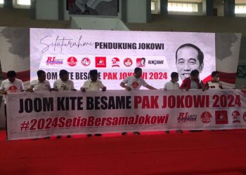 Relawan se-Provinsi Riau Gaungkan Joom Kite Besame Pak Jokowi 2024