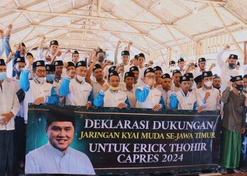 Ratusan Kyai Muda se-Jatim Dukung Erick Thohir Maju di Pilpres 2024