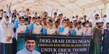 Ratusan Kyai Muda se-Jatim Dukung Erick Thohir Maju di Pilpres 2024