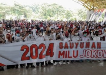 Sauyunan 2024 Milu Jokowi, Menggema saat Relawan se-Bandung Raya Deklarasi