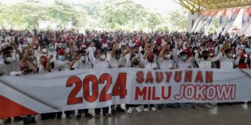 Sauyunan 2024 Milu Jokowi, Menggema saat Relawan se-Bandung Raya Deklarasi