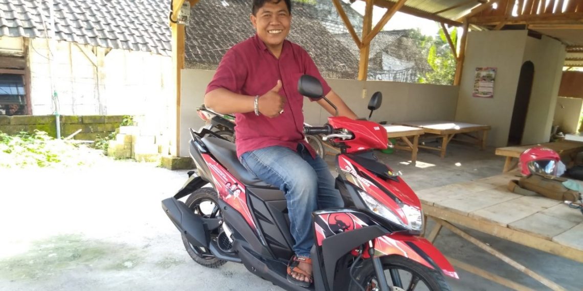 Dapat Motor, Ketua PAC PDIP Makin Semangat Berjuang