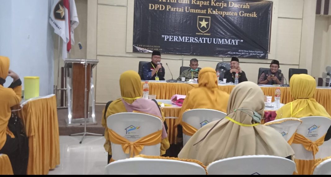 Rakerda Perdana, Partai Ummat Gresik Targetkan 4 Kursi Dewan