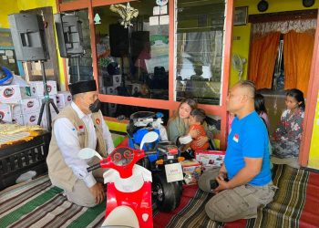 BHS dan Ning Lia Sambangi Keluarga Alm Sertu Eka Andriyanto,  Beri Bantuan Serta Dorong Pemerintah Beri Trauma Healing