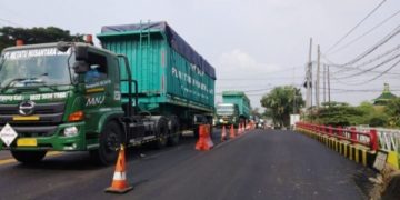 Perbaikan Tuntas, Jembatan Ngaglik 1 Lamongan yang Ambles Difungsikan Kembali