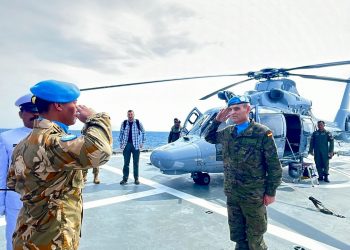 KRI SIM-367 Terima Kehormatan UNIFIL sebagai Kapal Markas dalam Latihan PICARD 4.0