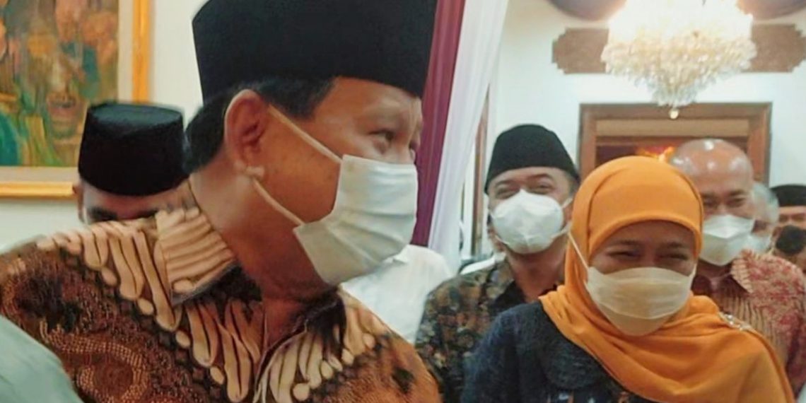 Terkait Isu Khofifah Merajuk Minta Jadi Cawapres, Prabowo: Wah … Semua Dijadikan Politik Ini
